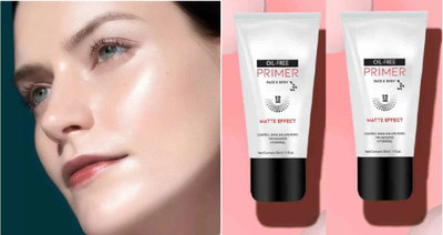 GABBU Face Primer for All Skin Types Oil Control Lightweight Texture Primer  - 60 ml(Transparent)