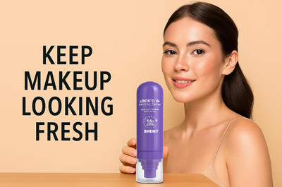 Sheny Non-sticky Makeup fixer quick setting spray infused with setting spray Primer  - 100 ml(TRANSPARENT)