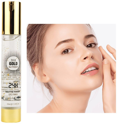 GFSU - GO FOR SOMETHING UNIQUE Gold face primer to give even skin and long lasting makeup  Primer  - 30 ml(Transparent)