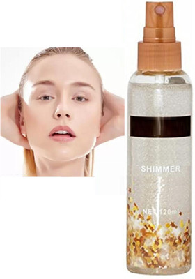 Latixmat HD Shimmer Fragrance mist Makeup Fixing Spray Primer  - 120 ml(Transparent)