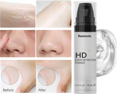REIMICHI HD Primer Matte Smooth Texture Fills Pores and Fine Lines Long Lasting  Primer  - 15 ml(transparent)