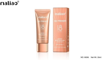 MALIO HD Primer 18 Hours Instant Moisture Glow Hydratant A1 Primer  - 35 ml(Transparent)