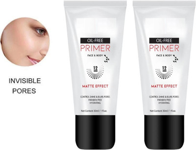 EVERERIN New Face And Body Primer Matte Finish Oil Free  Primer  - 60 ml(transparent)