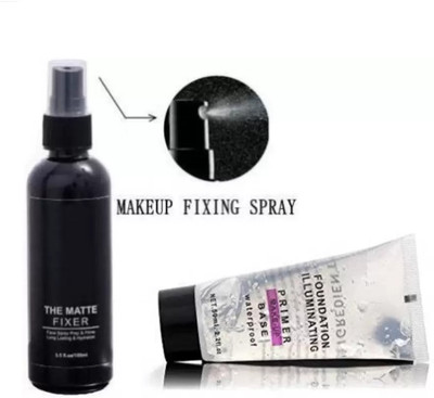 HIGHGLAM OIL FREE MAKEUP BASE PRIMER WITH MAKEUP FIXer Primer - 150 ml Primer  - 150 ml(Black)