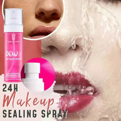 GABBU Pink Makeup Fixer Fixing Spray For Face Makeup  Primer  - 100 ml(transperant)