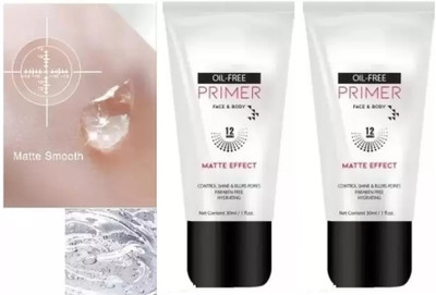 EVERERIN Makeup Perfect Long Lasting Matte Face Primer For Poreless Primer  - 60 ml(transparent)