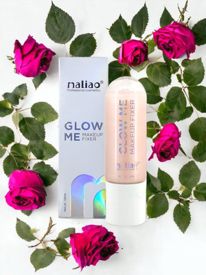 maliao Glow Me Makeup Fixer Setting Spray Upto 16 hour Wear ** Primer  - 100 ml(Pink Transparent)