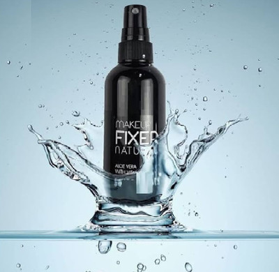 nn Long lasting Natural Makeup Fixer with Aloevera amd Vitamin E Setting Spray Primer  - 80 ml(Clear)