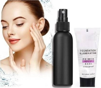 Galm Bazaar BEST MAKEUP BASE PRIMER WITH MAKEUP FIXER Primer  - 150 ml(Transparent)