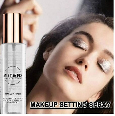 GABBU Long lasting Misty Finish Professional Makeup Fixer Spray for Face makeup Primer  - 120 ml(transperant)