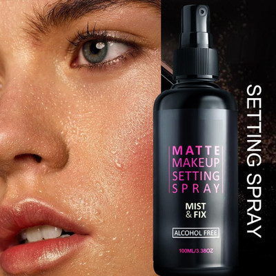 manasona Long Lasting Makeup Fixer Setting Spray Mist & Fix  Primer  - 80 ml(TRANSPARENT)