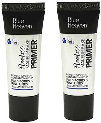 BLUE HEAVEN OIL FREE FLAWLESS MAKEUP PRIMER 16G PACK OF 2 Primer - 32GM (Transparent) Primer  - 32 g(Transparent)