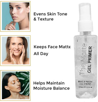 Amaryllis Lightweight Oil-Free Matte Finish | Smoothens & Moisturizes Skin  Primer  - 100 ml(TRANSPARENT)