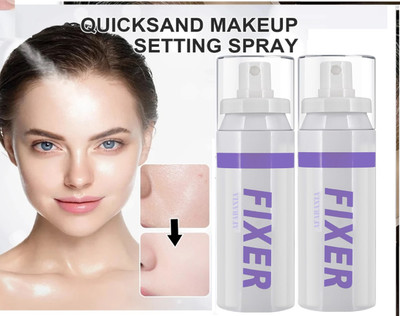 Jiwoo Makeup Fixer Natural And Most Beautiful Trending Fixer combo 2pc Primer  - 200 ml(transpernt)
