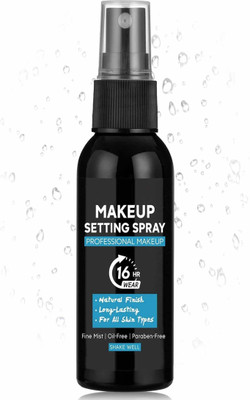 manasona Makeup Setting Spray Matte Finishing Spray, Long Lasting, Hydrating & Refreshing Primer  - 100 ml(TRANSPRENT)