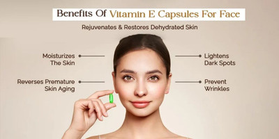 AFARAXIA Vitamin-E Facial Oil Capsule Primer  - 70 g(GOLD)