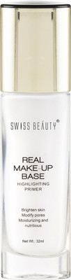 SWISS BEAUTY Real Makeup Base Hightlighting Primer  - 32 ml(Natural Tint)