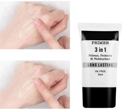 RED4 3 in 1 for Face Makeup | Hydrating, Lightweight & Long- Lasting 1psa Primer  - 30 ml(fair)