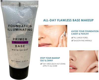LILLYAMOR Best Makeup Primer Oil Control Face Base Invisible Pores Primer  - 50 ml(Transparent)
