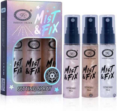 FASHION COLOUR MIST & FIX SETTING SPRAY Primer  - 30 ml(PACK OF-3)