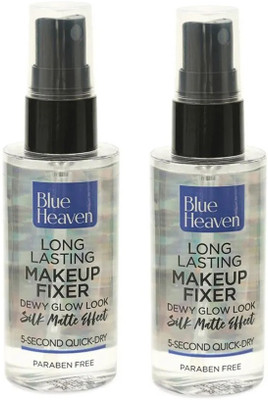 BLUE HEAVEN LONG LASTING MAKEUP FIXER 60ML PACK OF 2 Primer  - 120 ml(Transparent)