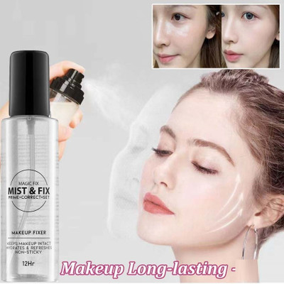 YAWI Makeup Setting Spray Face Primer Foundation Base Fixer Hydrate Primer Formula Primer  - 120 ml(Transparent)