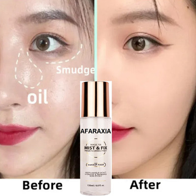 AFARAXIA Makeup Fixer | Non Sticky, Keeps Makeup Intact, Hydrates & Refreshes Primer  - 120 ml(TRANSPARENT)