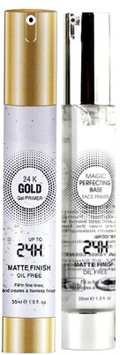HUZURLU 24K GOLD & MAGIC PERFECTING BASE GEL FACE PRIMER Primer  - 60 ml(TRANSPARENT)