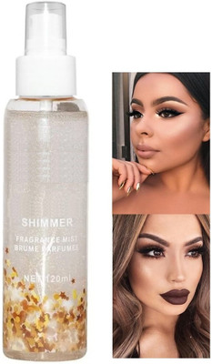 GABBU Shimmer Slight Shining Fragrance mist Makeup Fixing Spray Primer  - 120 ml(White)