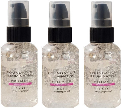 Emijun This lightweight primer softens your pores Primer pack of 3 Primer  - 150 ml(Transparent)