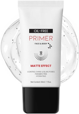 AFARAXIA Face & Body Primer Matte Finish Oil Free  Primer  - 30 ml(TRANSPARENT)