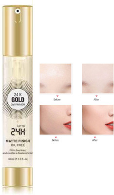 AFARAXIA 24 K GOLD Long Lasting For Oily Skin  Primer  - 30 ml(transpernt)
