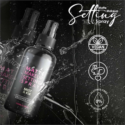 manasona Setting Fixer Spray Weightless, Natural Finish, Non-Drying Formula Korean Makeup Primer  - 100 ml(TRANSPARENT)