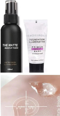 REIMICHI TUBE PRIMER & MAKEUP SETTING FIXER COMBO PACK Primer  - 150 ml(TRANSPARENT)