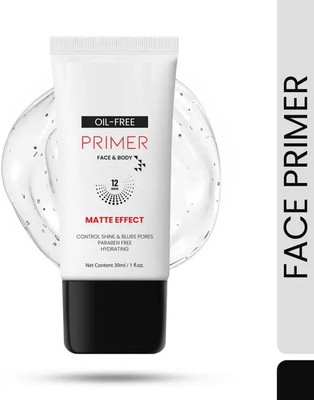 Emijun Face & Body Primer Matte Finish Oil Free Primer - 30 ml Primer  - 30 ml(Transparent)