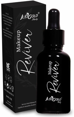 JUSTGOLD Reviver Mixing Solution for Fixing Broken Makeup, Dry Gel Eyeliner & Mascara Primer  - 30 ml(Transparent)