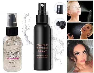 GABBU new Natural Makeup Fixer Long-Lasting Hydrating & Refreshing primer Primer  - 150 ml(transprant)