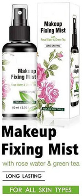tanvi27 MAKEUP FIXING MIST WITH ROSE WATER AND GREEN TEA  Primer  - 80 ml(transperant)