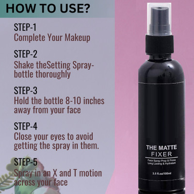USBK Makeup Fixer Hydrating & Refreshing Setting Spray Primer  - 100 ml(TRANSPARENT)