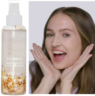 ADJD SHIMMER MIST & FIX MAKEUP SETTING SPRAY FIXER FOR ALL SKIN TONE Primer  - 120 ml(TRANSPRENT)