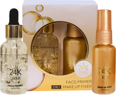 DJATI 24K Primer and Makeup Fixer Combo Primer  - 65 ml(Transparent)