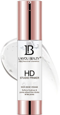 Lakyou Beauty HD Studio Primer | Silicon Base Primer | Softens Finelines & Pores | 30ml Primer  - 30 ml(Transparent)