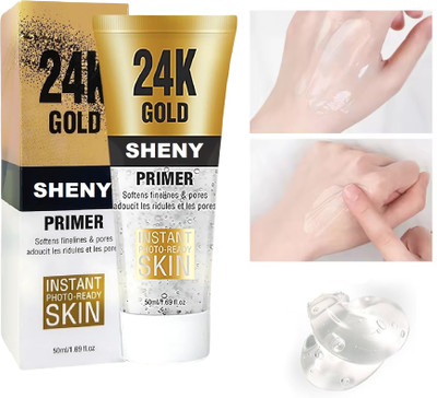 Sheny Flawless Finish Primer, Transparent |Moisturizes Skin | Gel based light weight Primer  - 50 ml(TRANSPARANET)