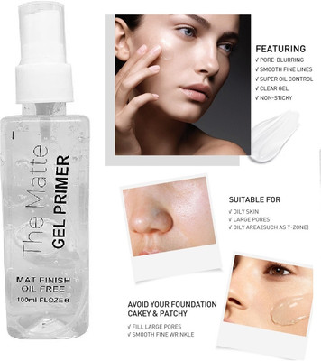 Amaryllis Matte Primer Foundation illuminating primer Primer  - 100 ml(TRANSPARENT)