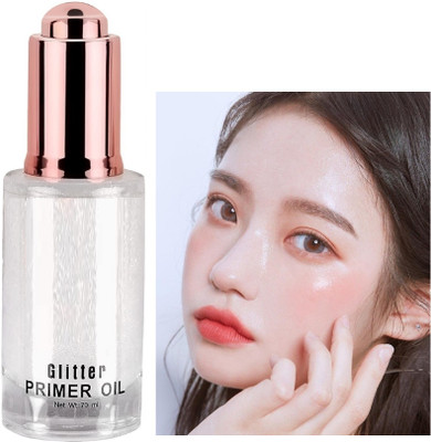 ADJD Glitter Rose Oil Makeup Base Smooth Texture Face  Primer  - 35 ml(SILVER)