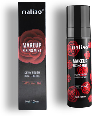 maliao Makeup Fixing Mist Dewy Finish with Rose Essence - Long Lasting 100ml Primer  - 100 ml(Rose Essence)