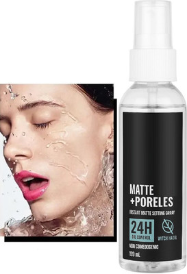 nuvya Quick Dry Matte Setting Spray for Long Lasting Makeup Hold Primer  - 120 ml(Transparent)