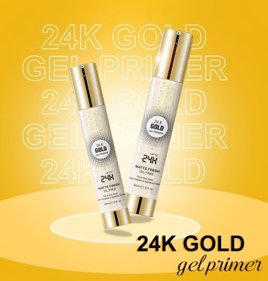 MYEONG 24KGOLD PRIMER UP TO 24 HOURS MATTE FINISH OIL FREE MAGIC PERFECTING BASE PRIMER Primer  - 60 ml(24K Gold)