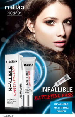 MALIO Infallible Mattifying Base Primer M01 Primer  - 35 ml(Transparent)