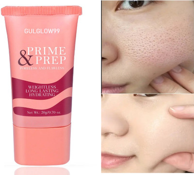 GULGLOW99 Smooth & Long-Lasting Base | Pores & Fine Lines Minimizer Primer for Face Primer  - 20 g(TRANSPRENT)